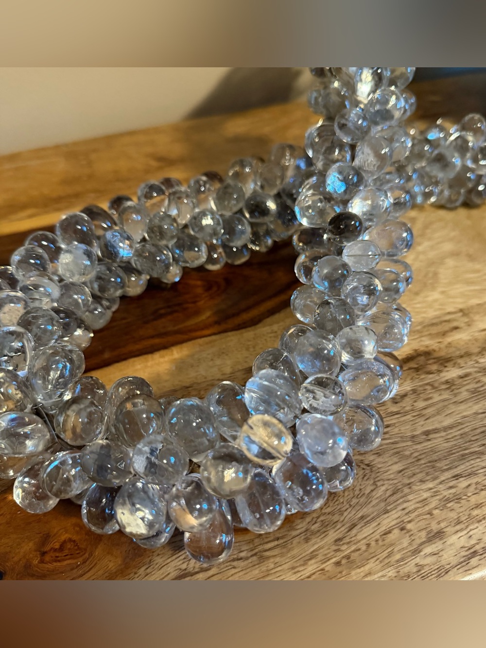 Pottery Barn Glass Marble Beaded Rope. Decorative Objects. - Picture 2 of 6